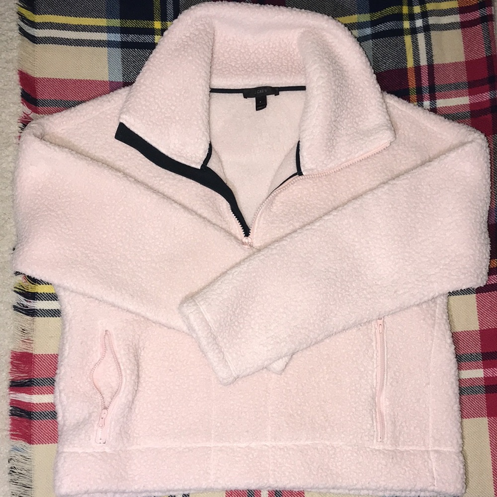 J.Crew Cropped Polartec Fleece Popover